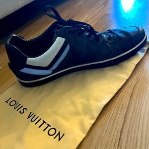 Black mens Louis Vuitton sneakers